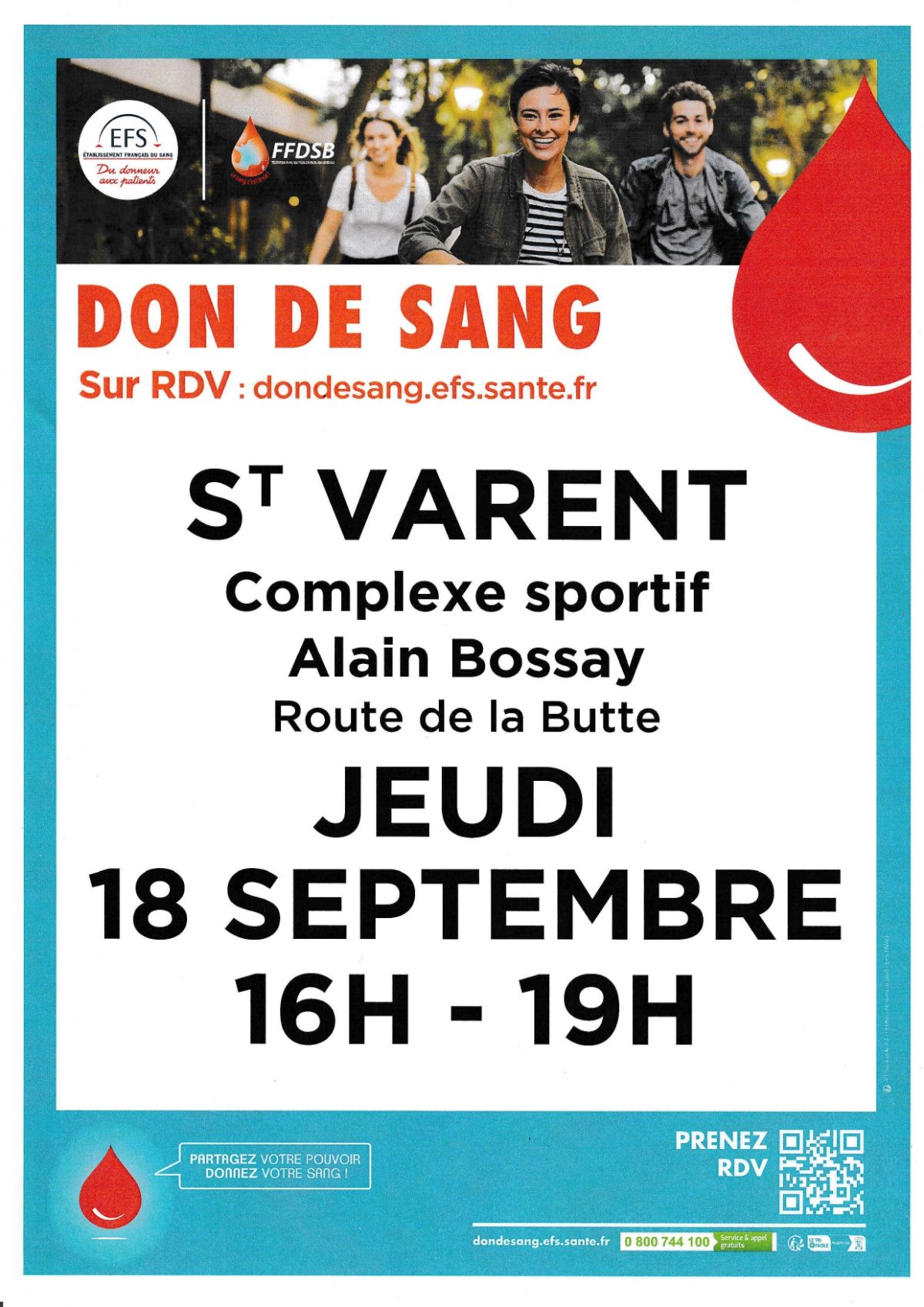 Don du sang.  – ST VARENT
