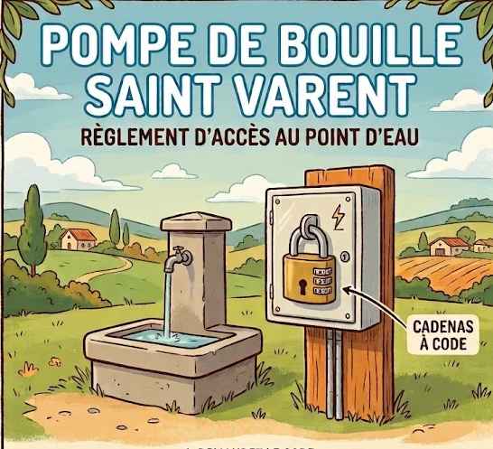 Restriction d'eau et accès au point de distribution de Bouillé-Saint-Varent